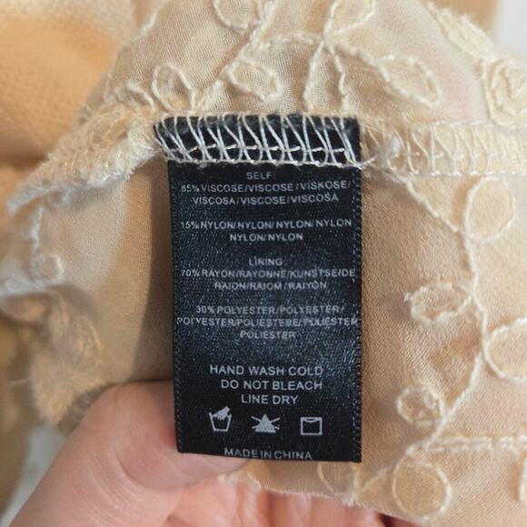 Anthropologie Sunday in Brooklyn Sweater Layered Cream Small Boho Grunge Tunic - Picture 5 of 8